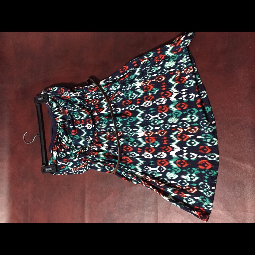 Short strapless dress